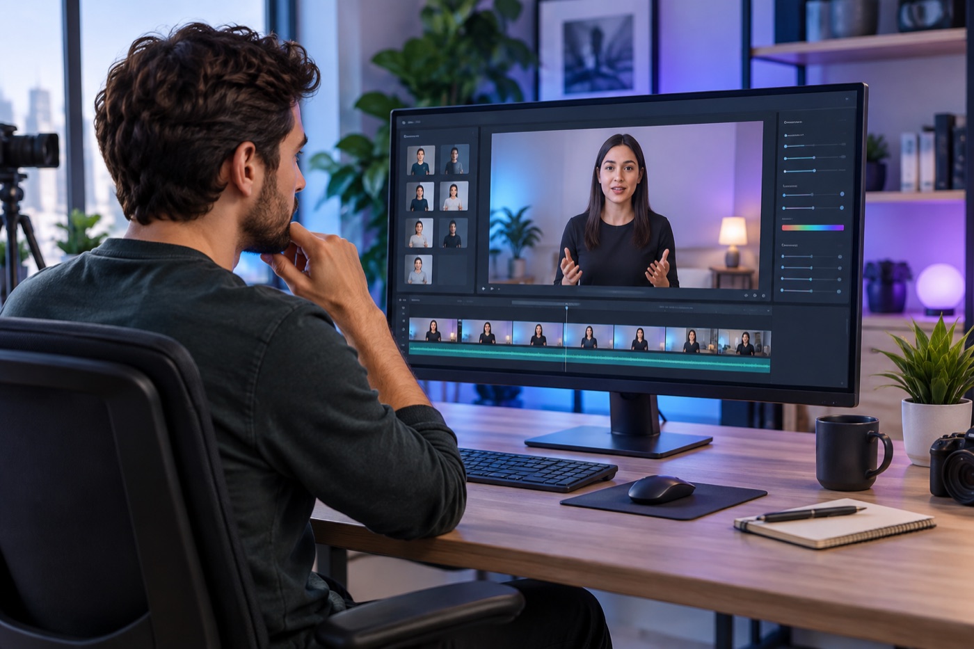 Creator evaluating an AI avatar video before choosing a paid plan